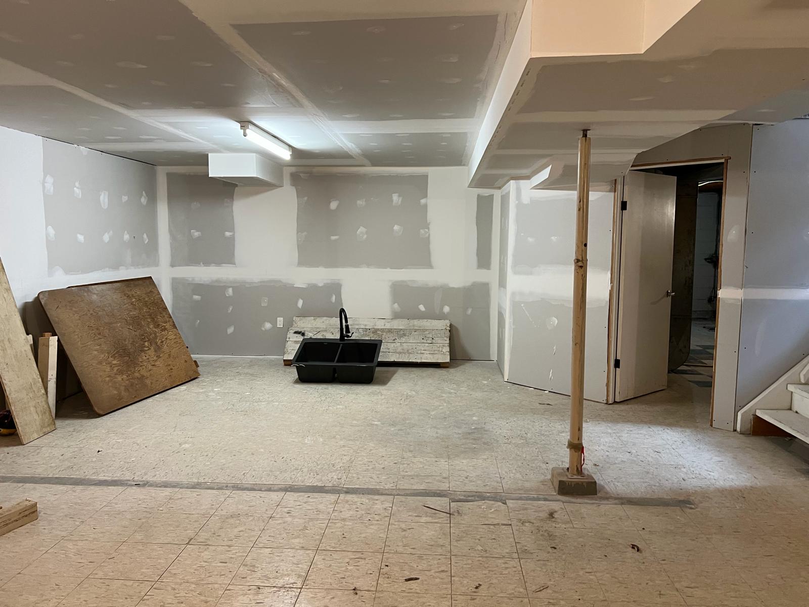 Basement Renovation — Before